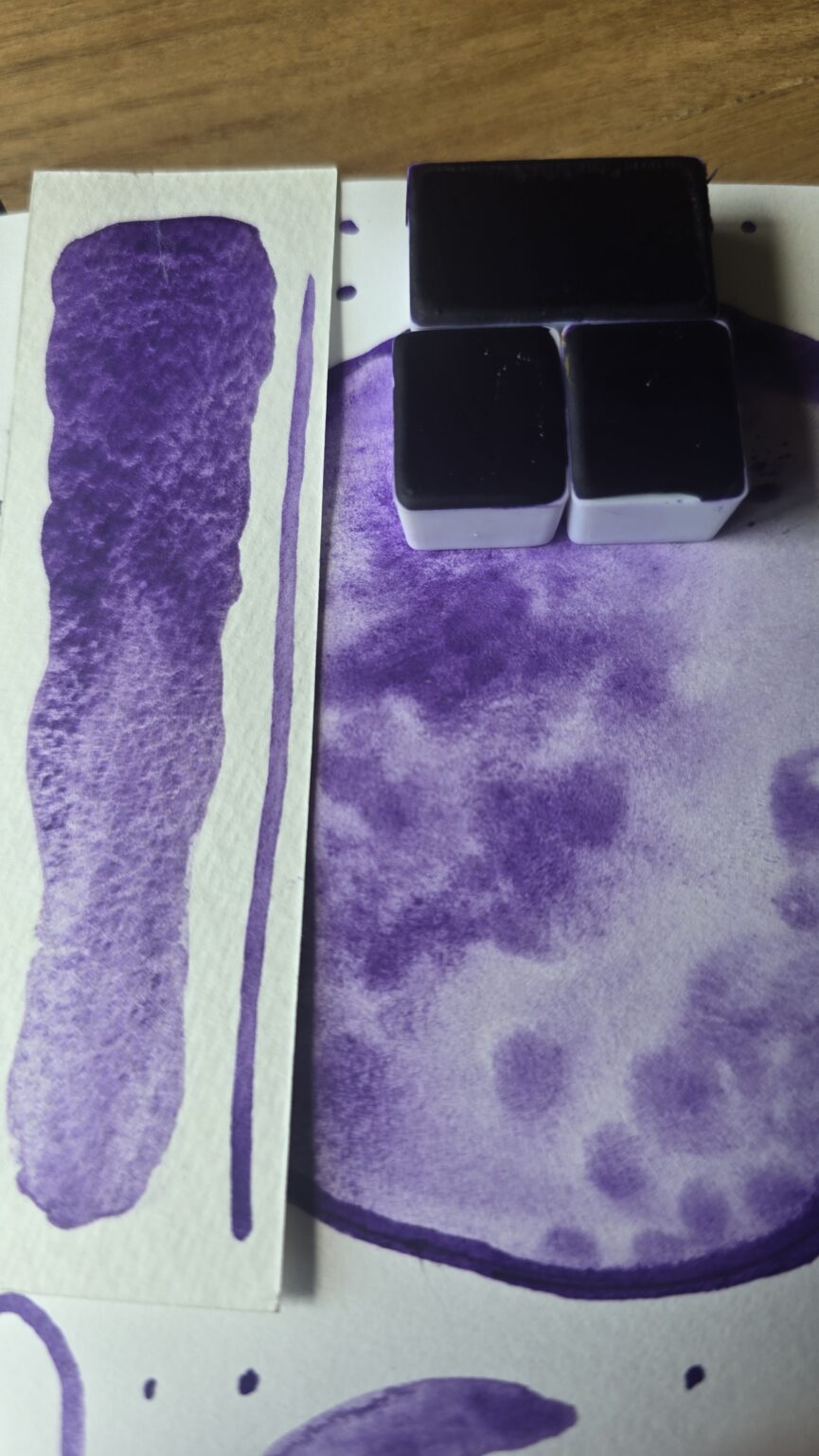 aquarelle haie de jacinthes