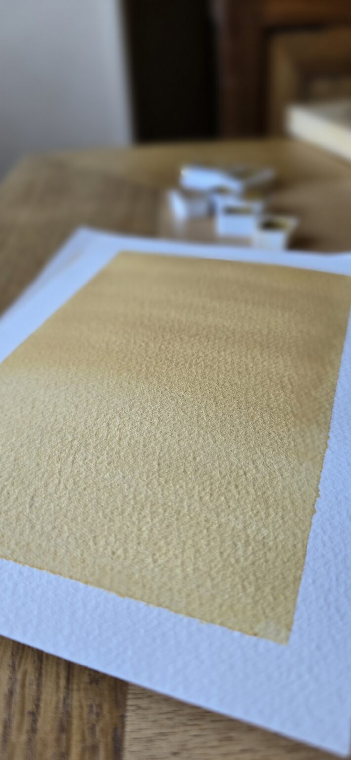 aquarelle sable du soleil