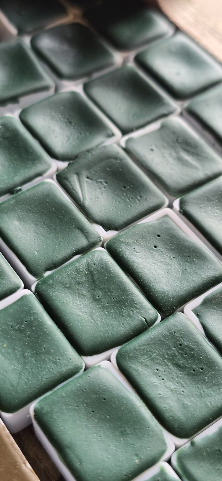 Godet vert à l'anis