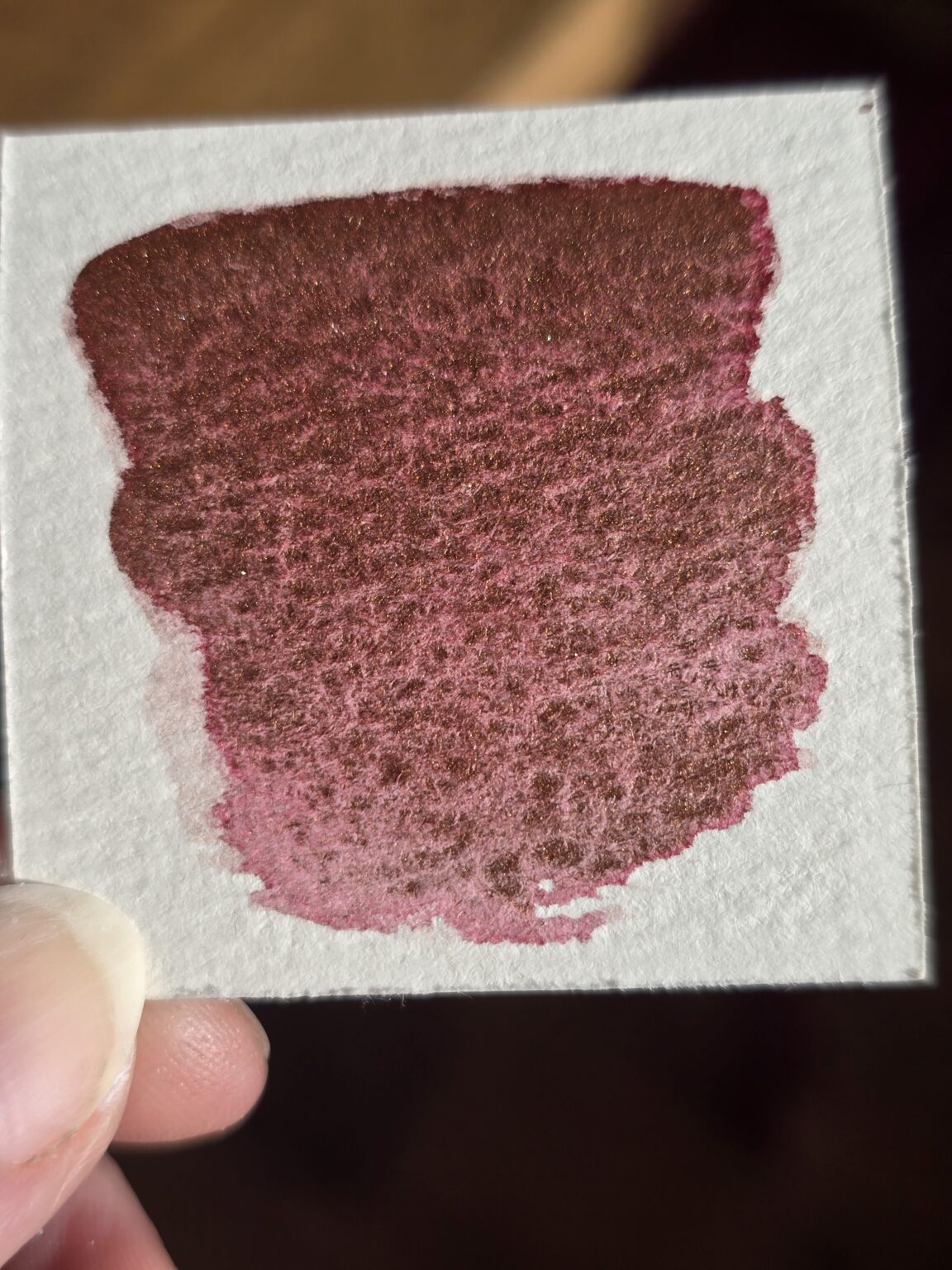 demi-godet d'aquarelle l'OR ROSE