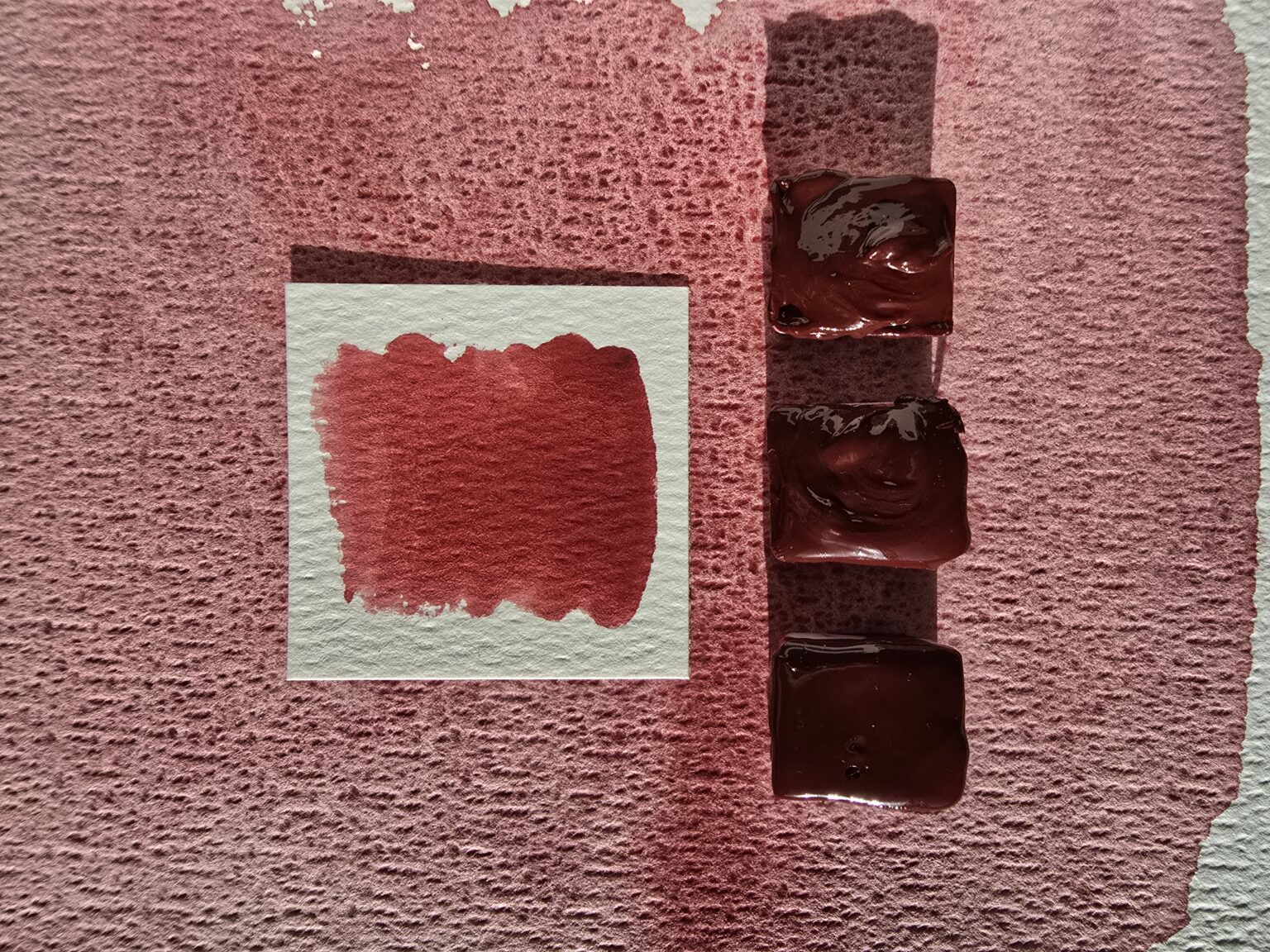demi-godet aquarelle rouge confiserie