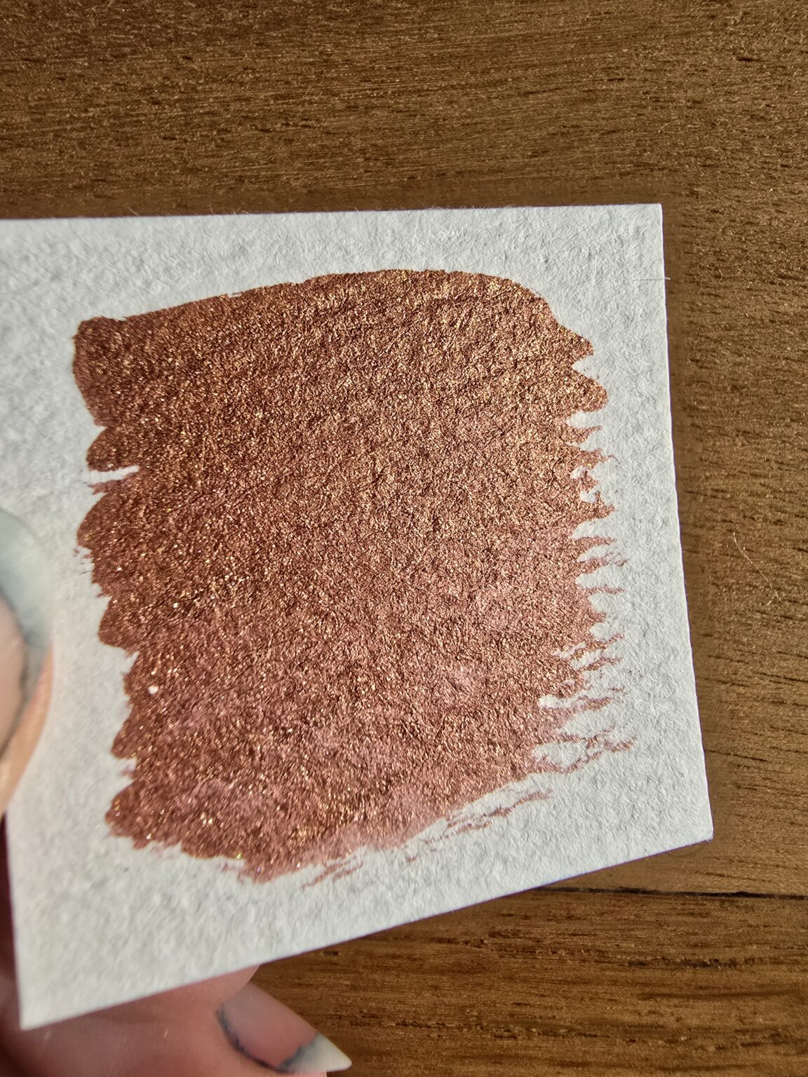 demi-godet d'aquarelle l'OR ROSE