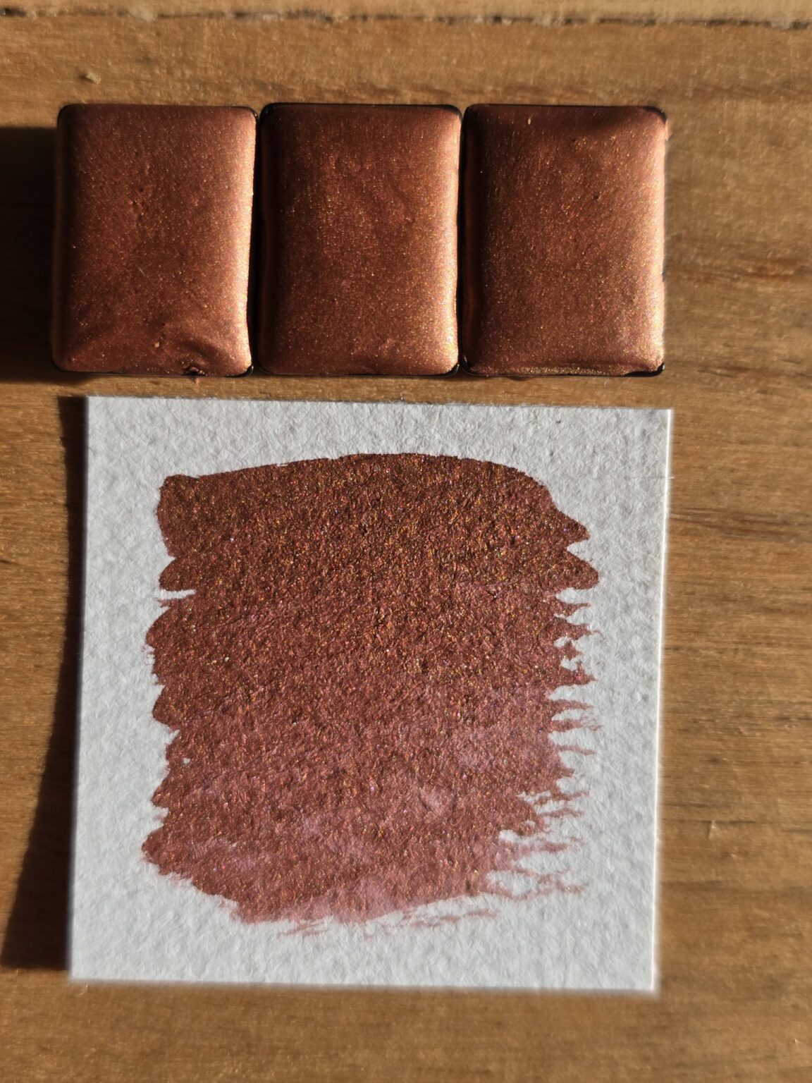 demi-godet d'aquarelle l'OR ROSE