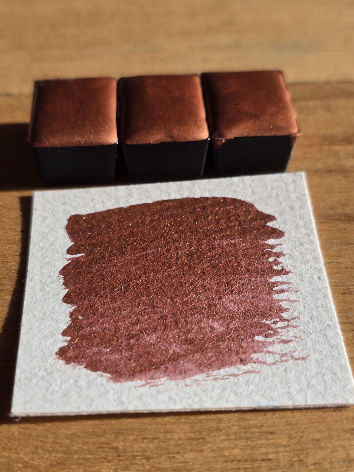 demi-godet d'aquarelle l'OR ROSE