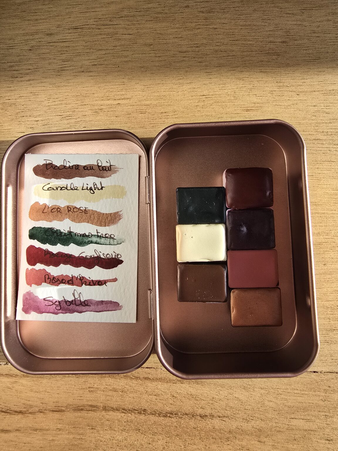 palettes de Noël 7 couleurs