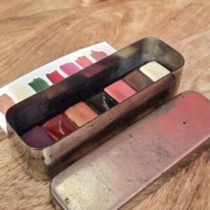 Palette de Noël dans son écrin argenté vintage