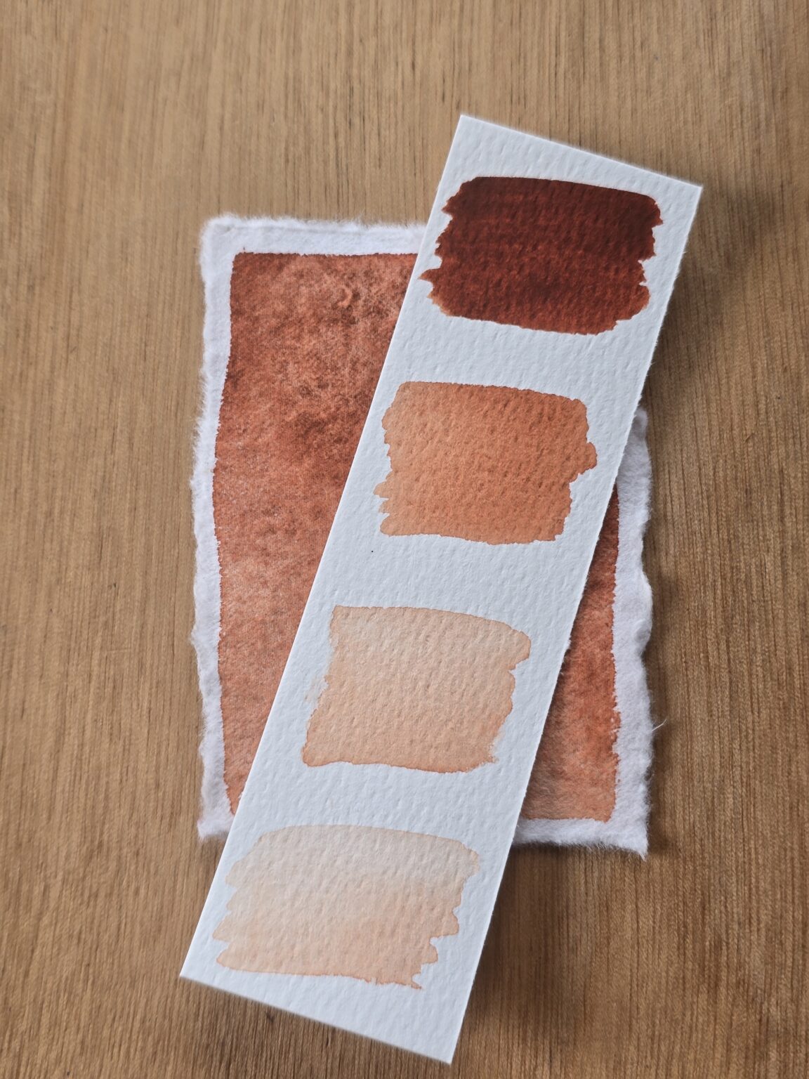 aquarelle Terre de sienne brûlée