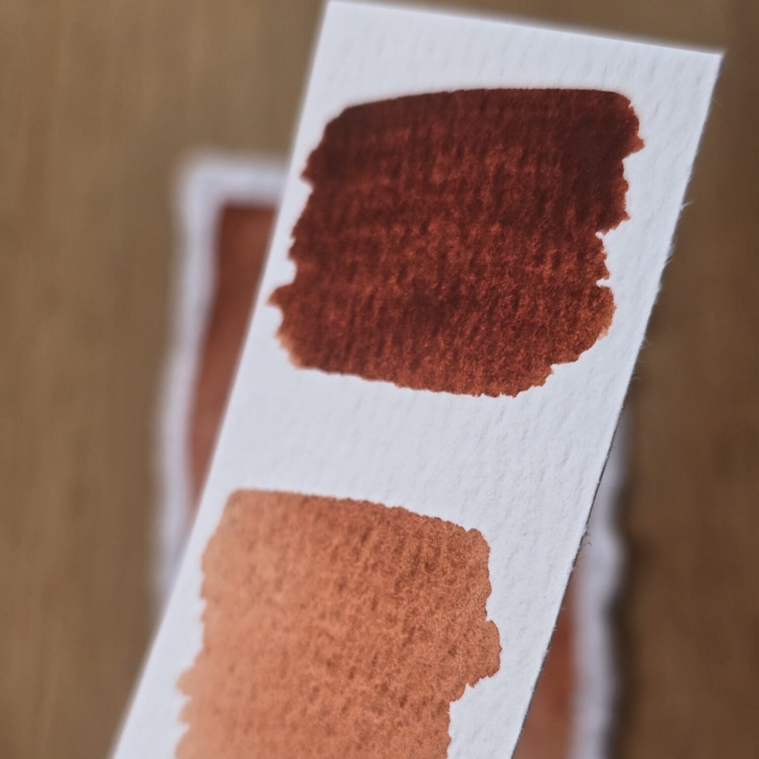 aquarelle Terre de sienne brûlée