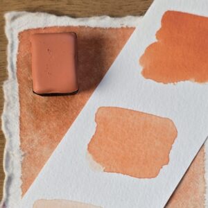 aquarelle artisanale mandarine