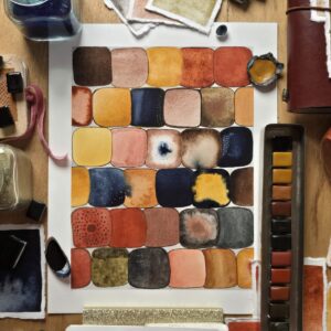 Terres, ocres et pigments naturels – aquarelles artisanales Madame Pigmentum